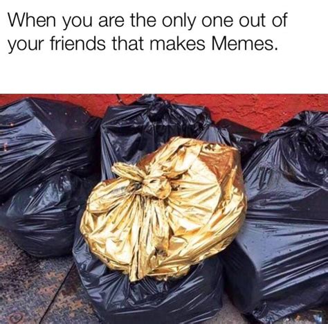 gold trash bag meme|know your golden trash bag.